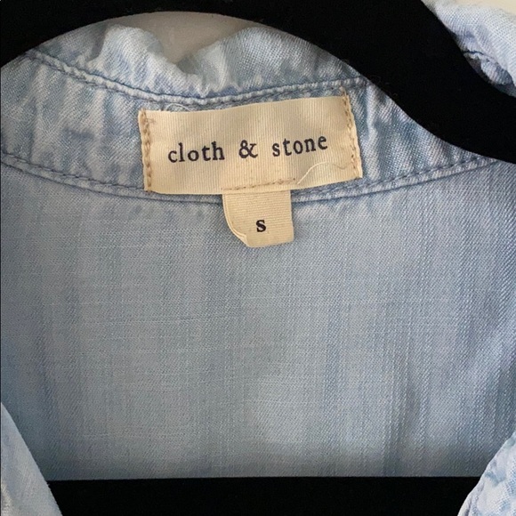 Super soft chambray button down from Anthropologie - Picture 2 of 3